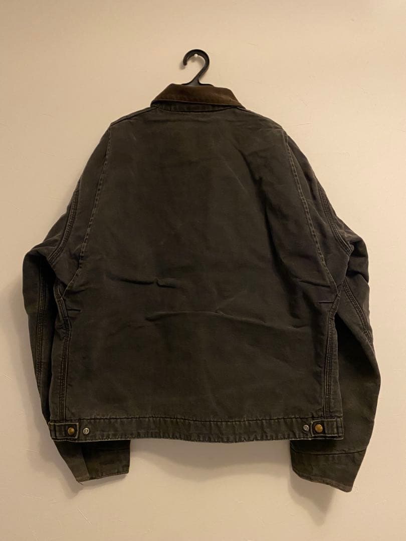 80s Carhartt デトロイト ブラック 50 XL TALL 鬼フェード