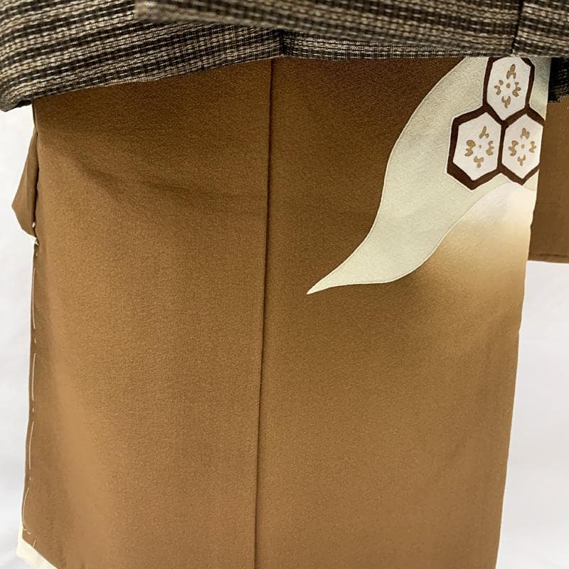 601ab35□七五三 三歳 男児 着物&被布＆長襦袢 五つ紋 鷹 松□