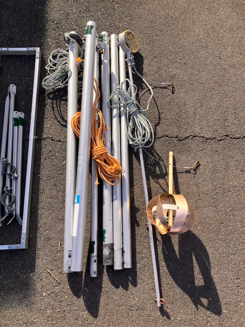 ５月のぼり用アルミポール 約6m ポールセットのみ