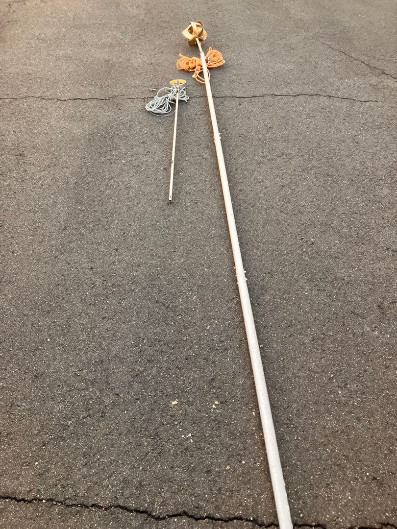 ５月のぼり用アルミポール 約6m ポールセットのみ