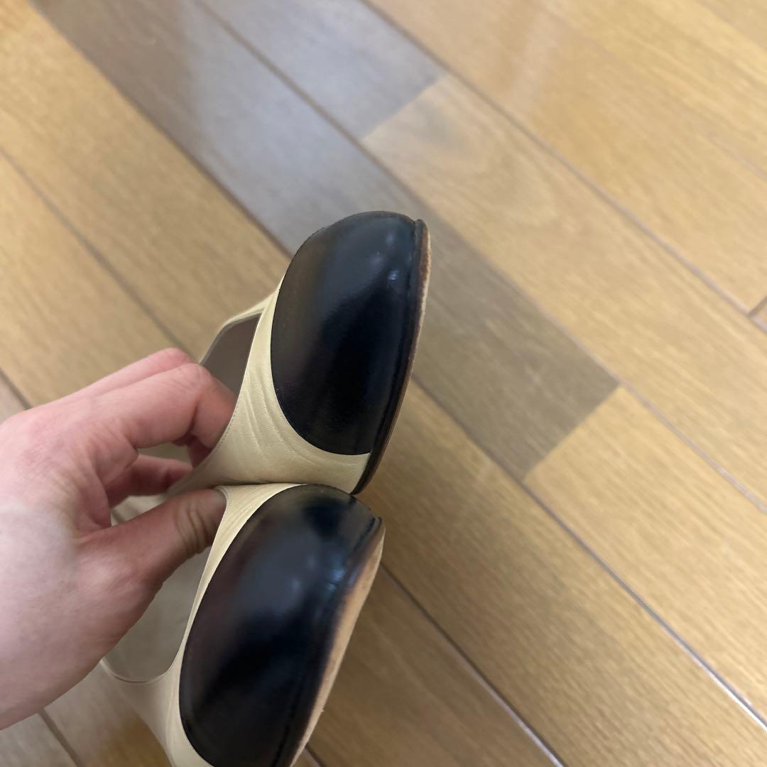 美品　CHANEL シャネル　ヴィンテージバイカラーパンプス