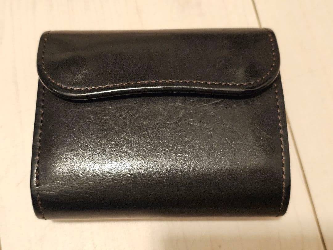 最終値下げ！WILD SWANS 三つ折り財布　ブラック　イーノ　レザー　eno
