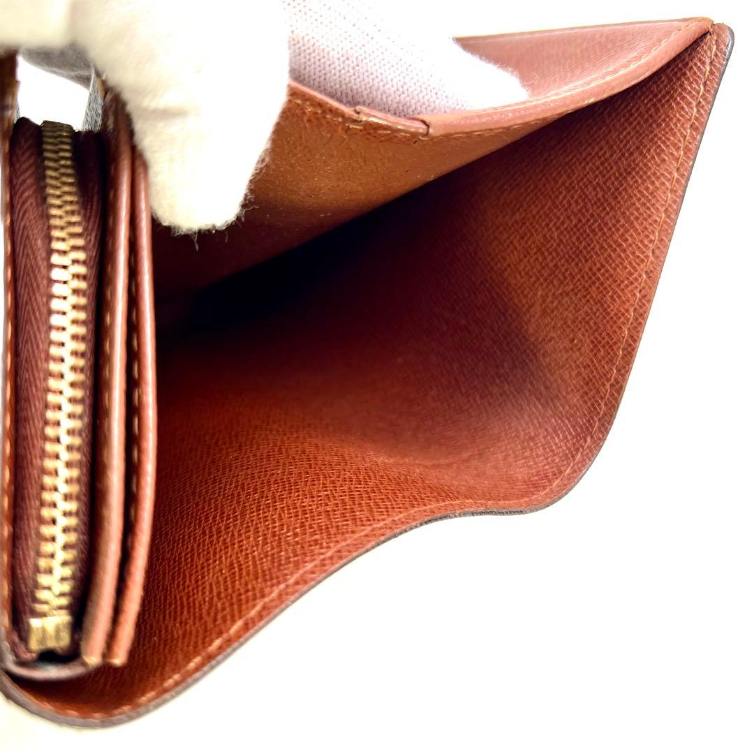 【美品】 ルイヴィトン モノグラム ポルトモネジップ M61738二つ折財布