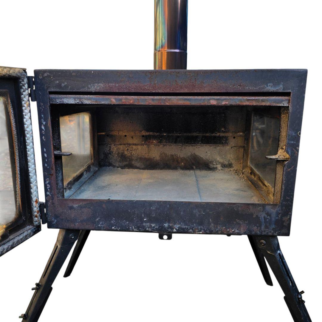 マウントスミ アウトドア薪ストーブ オーラ ver.2 延長脚・ピザストーン付き