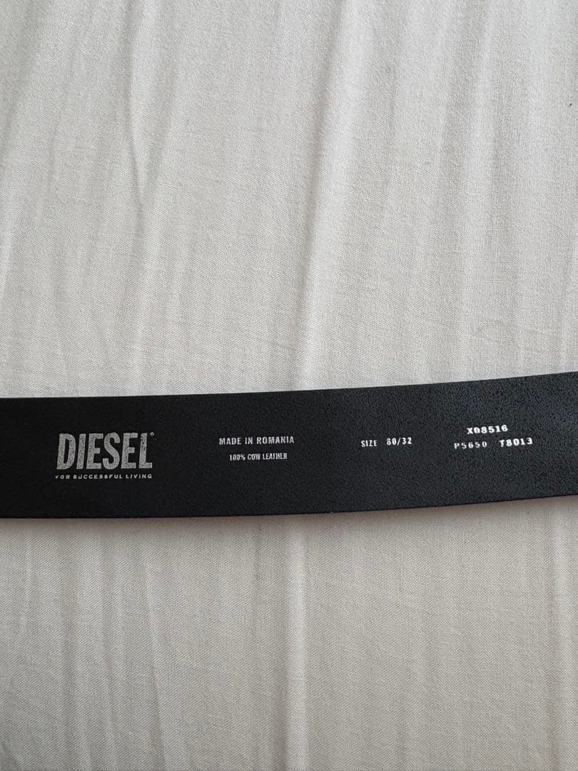 DIESEL ブラック　本革ベルト 80/32