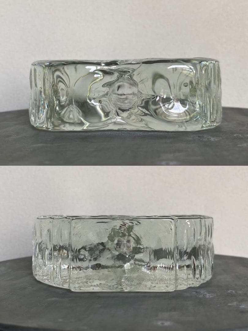 ドイツ アンティーク ビンテージ クリア ハート ♥︎ 花瓶 フラワーベース 美品