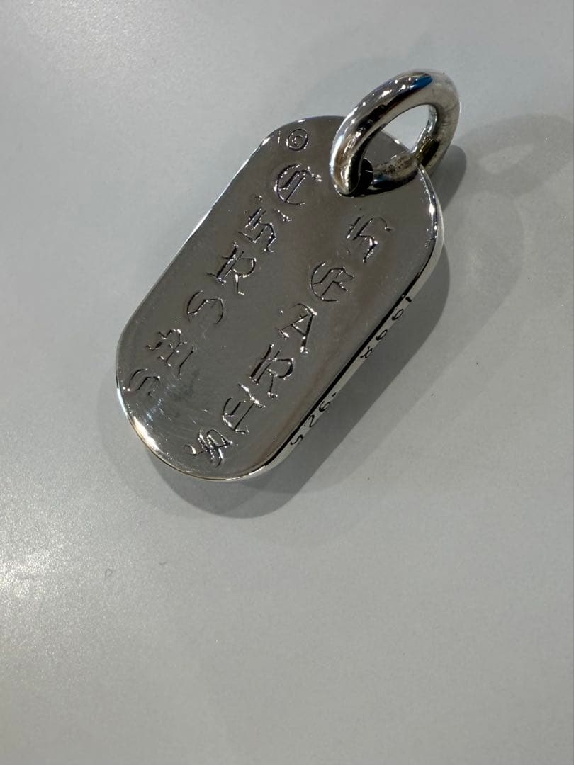 【soba】 クロムハーツ　レイズドセメタリークロスドッグタグ　【正規品】