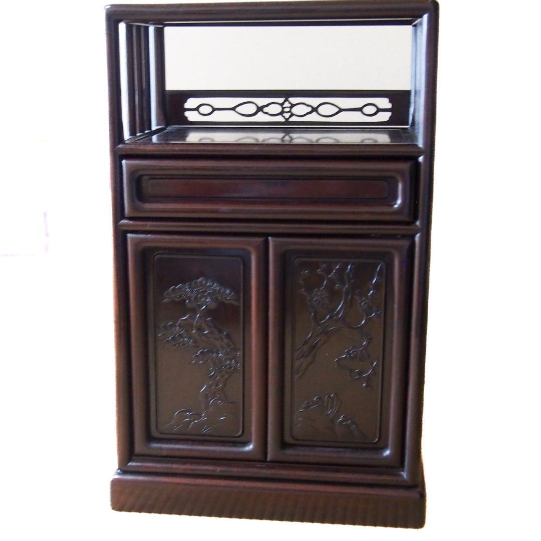 和風アンティーク 飾り棚 茶箪笥