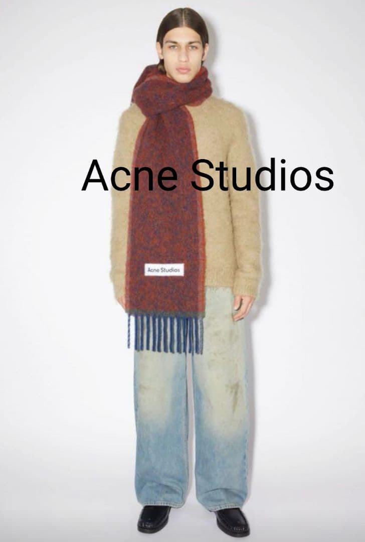 !正規品★美品★Acne Studios★フリンジ付きマフラー 男女兼用