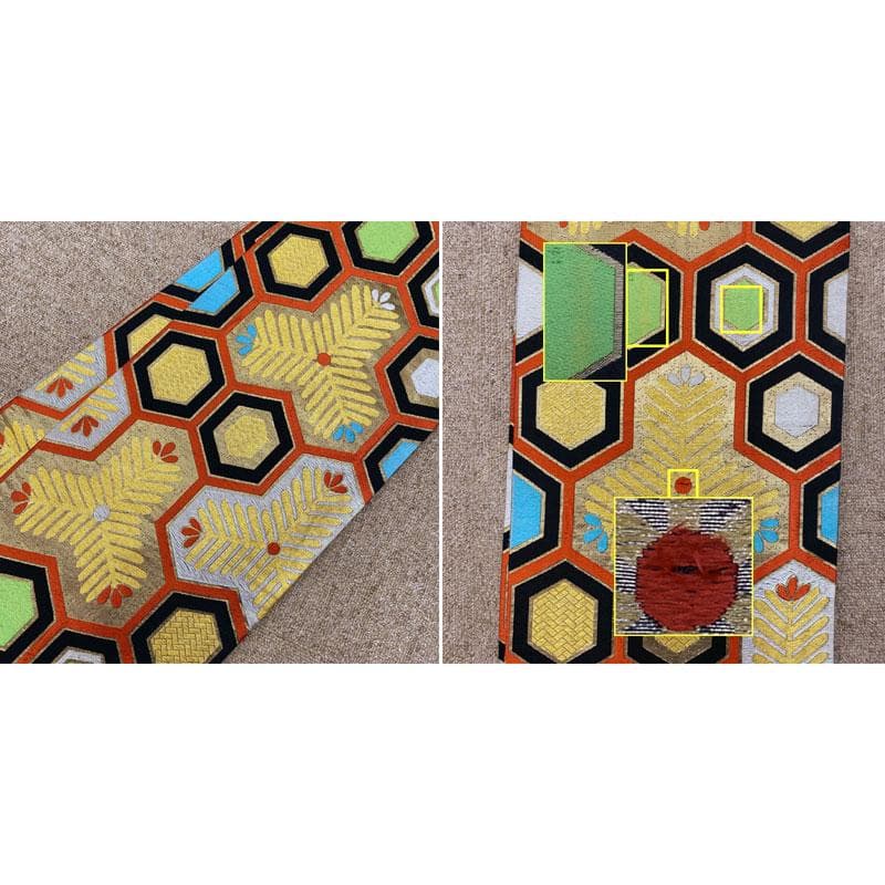 411ag14◎七五三 七歳 女児 着物&丸帯 部分絞り 金駒刺繍 金銀彩◎