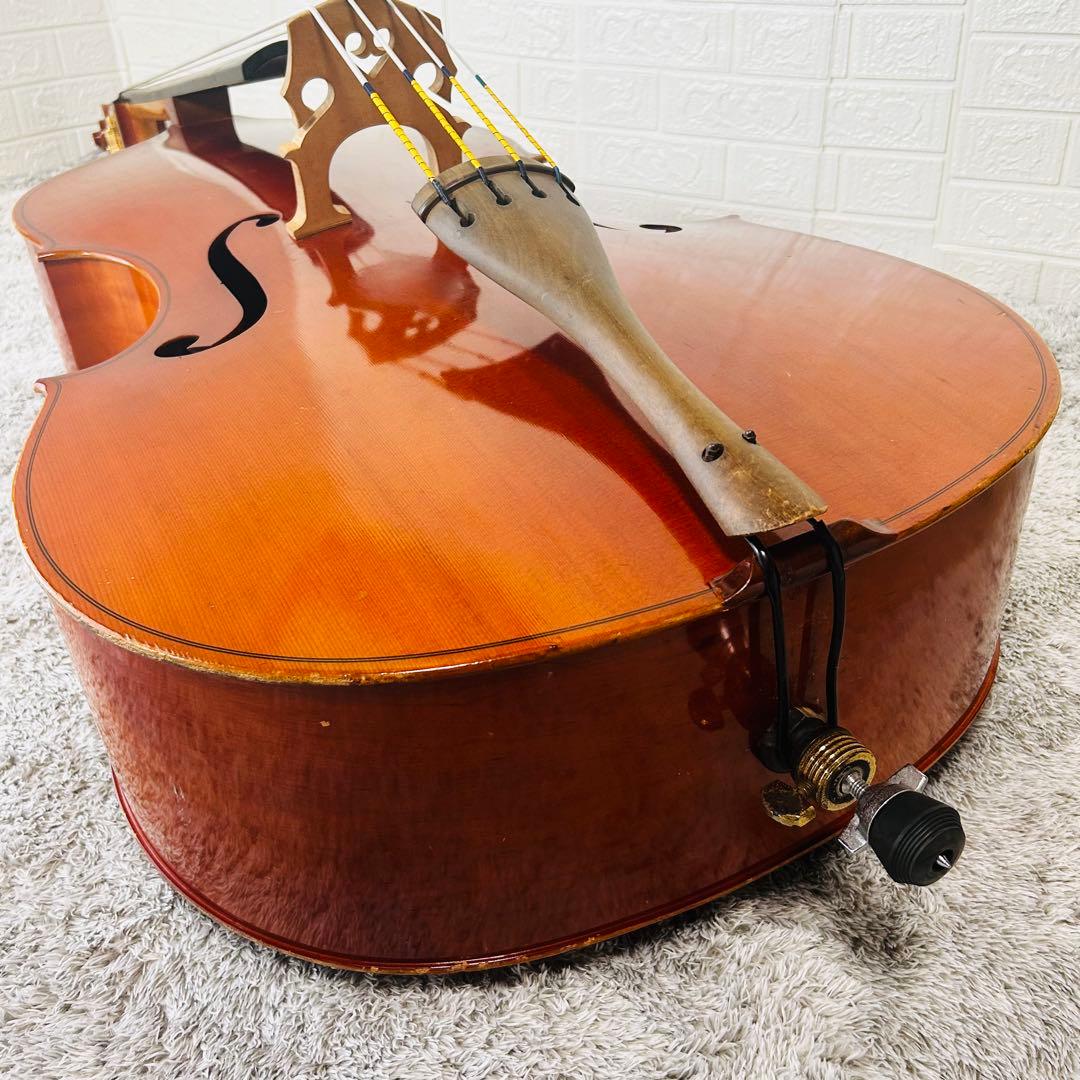 SUZUKI　コントラバス　No85　3/4　国産　1990年製　弦楽器　本体