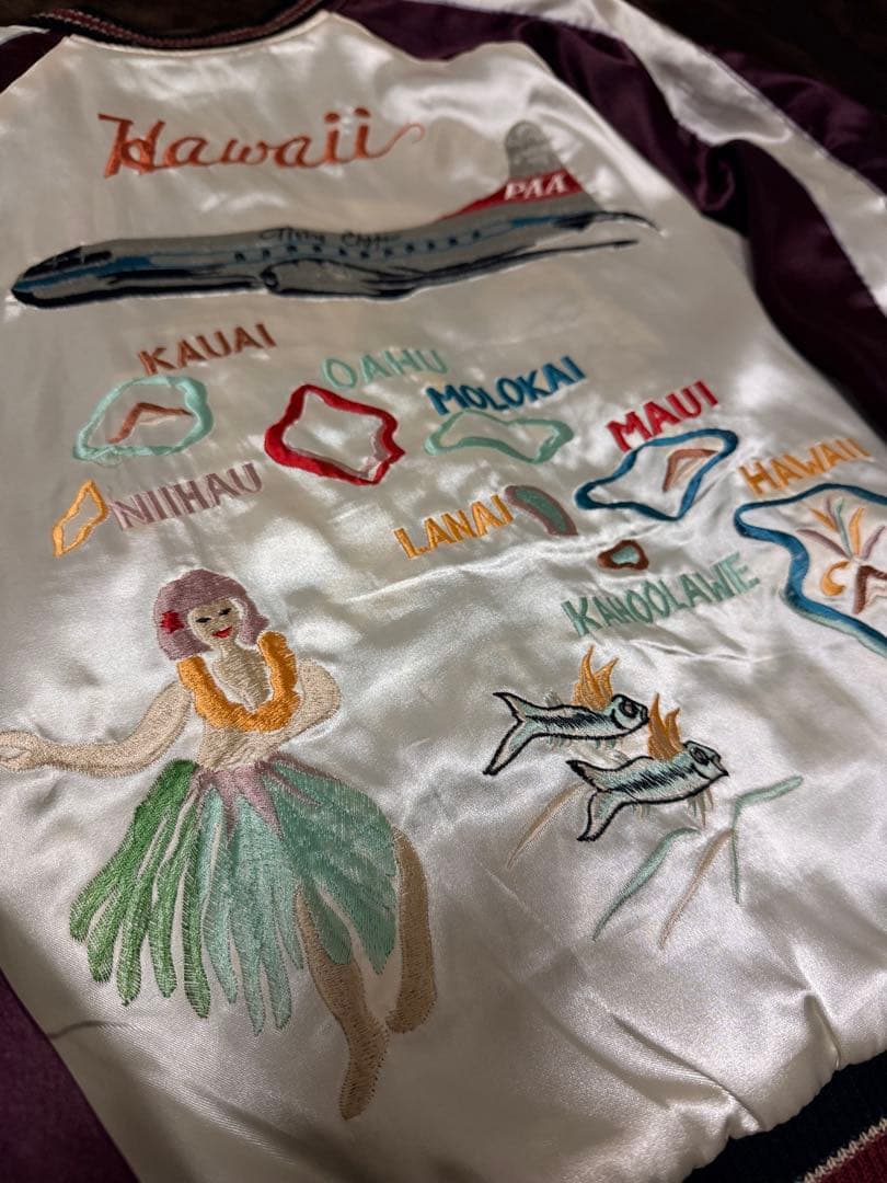 ２面用 テーラー東洋 USA Hawaii 日本限定スカジャン vintage