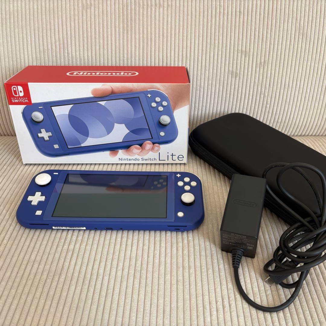 【超美品】Nintendo Switch Lite ブルー 本体 保管ケース付