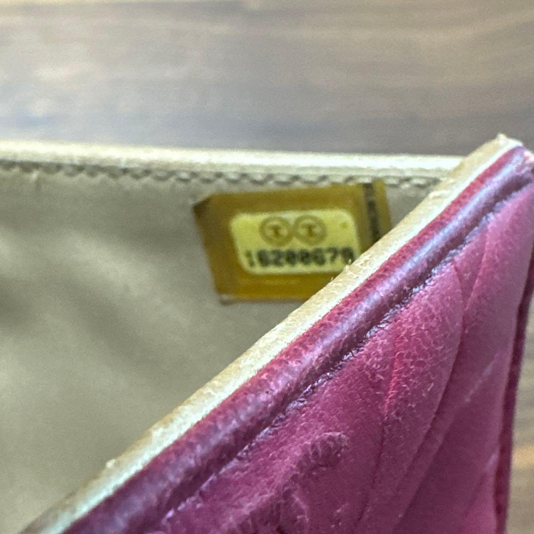 CHANEL カメリア ピンク 二つ折りコンパクト財布　二つ折り財布　フラワー