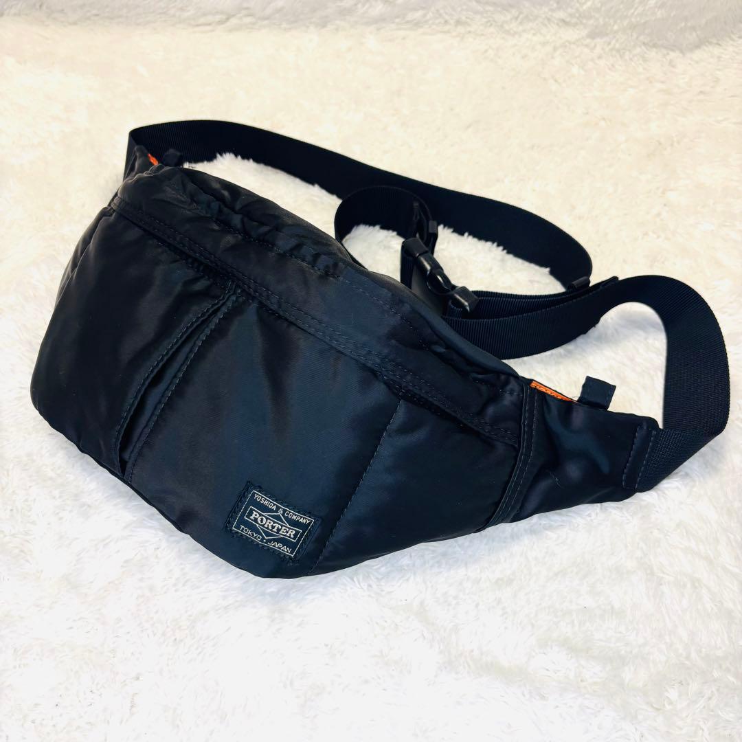 PORTER タンカー ウエストバッグ 黒 ボディ 美品