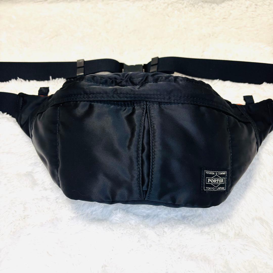 PORTER タンカー ウエストバッグ 黒 ボディ 美品