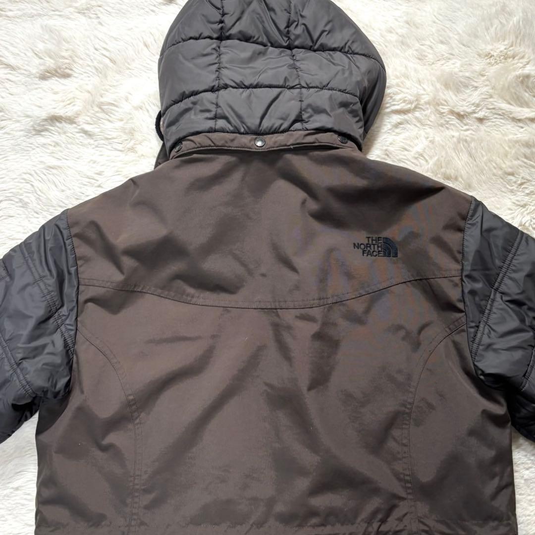 【THE NORTH FACE】異素材切り替え中綿ロングジャケット　大きいサイズ