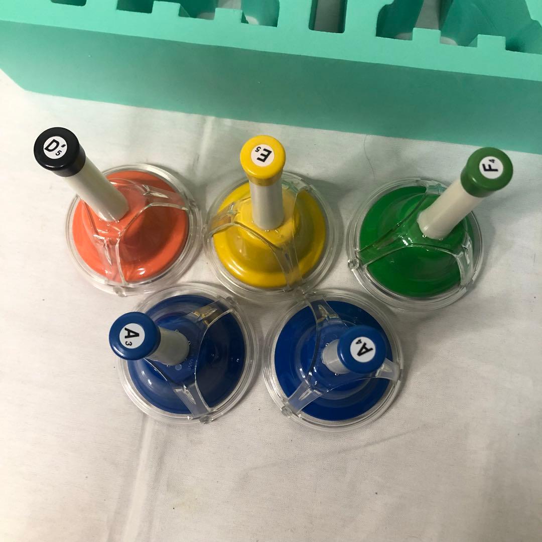 送料込★美品★ゼンオン ミュージックベル 20音 タッチ式 ZENON 教本付