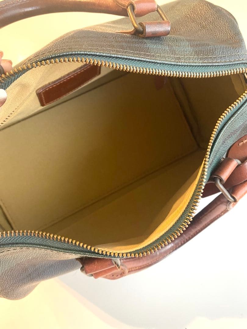 POLO RALPH LAUREN チェック柄 ボストンバッグ 定番　レザー