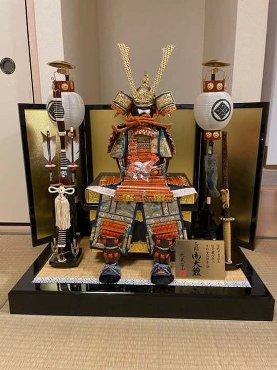 鎧兜　5月人形　兜　金箔