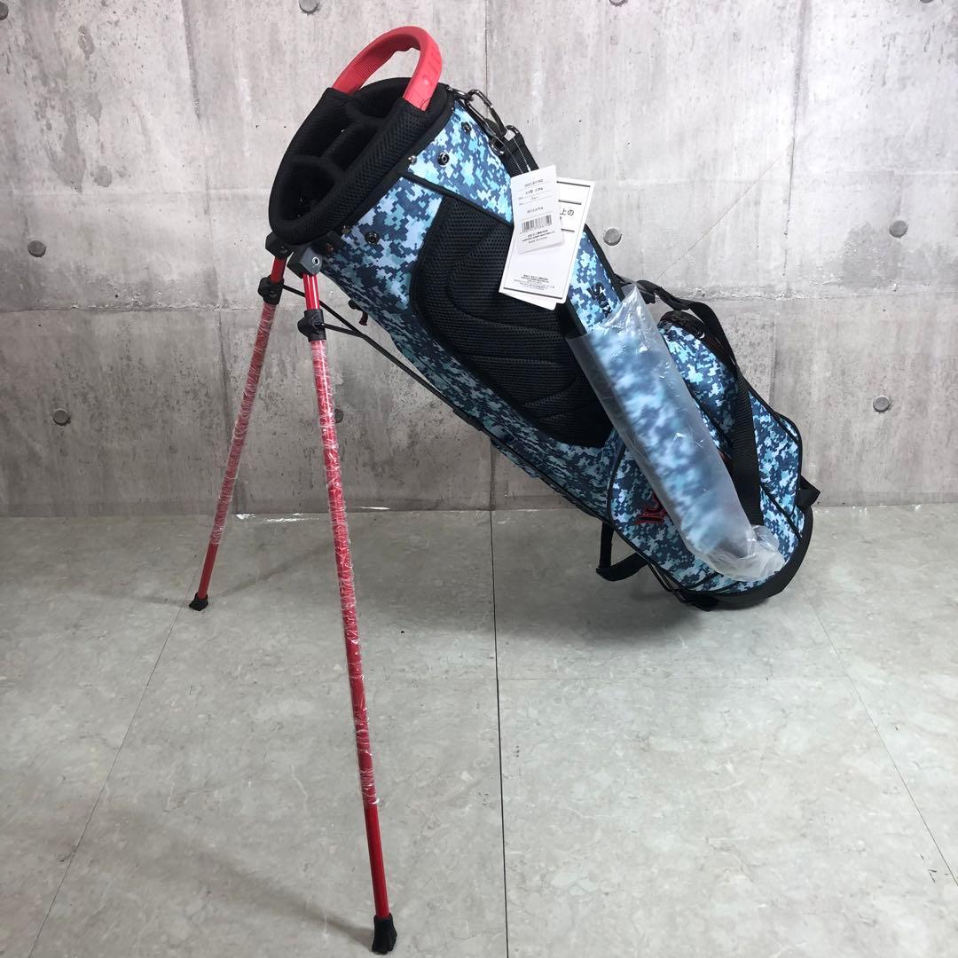 未使用品　SRIXON　キャディバッグ　スタンド式　カモフラ　ブルー　4分割