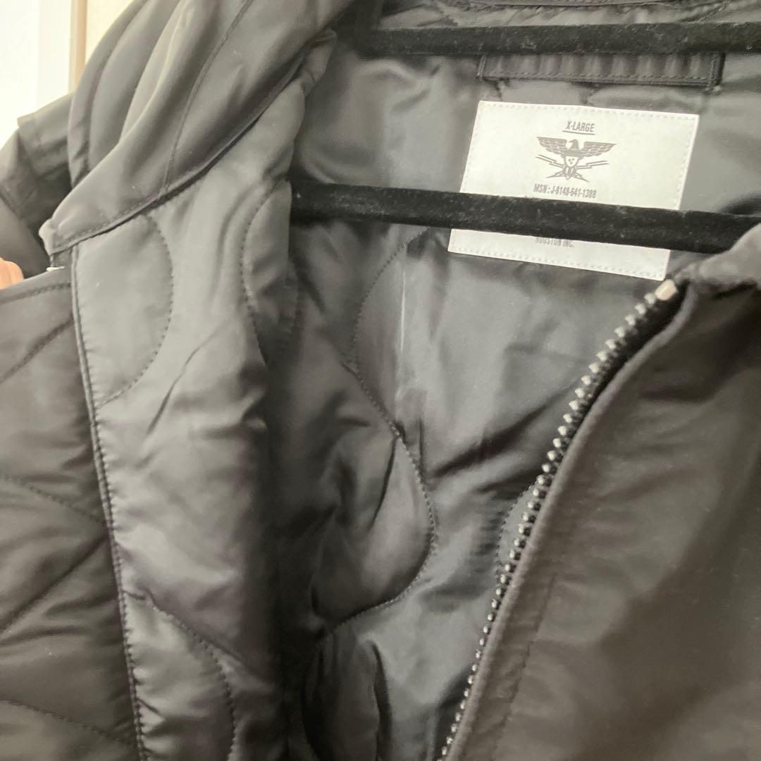 Houstonスカジャン ブラック XL 虎刺繍