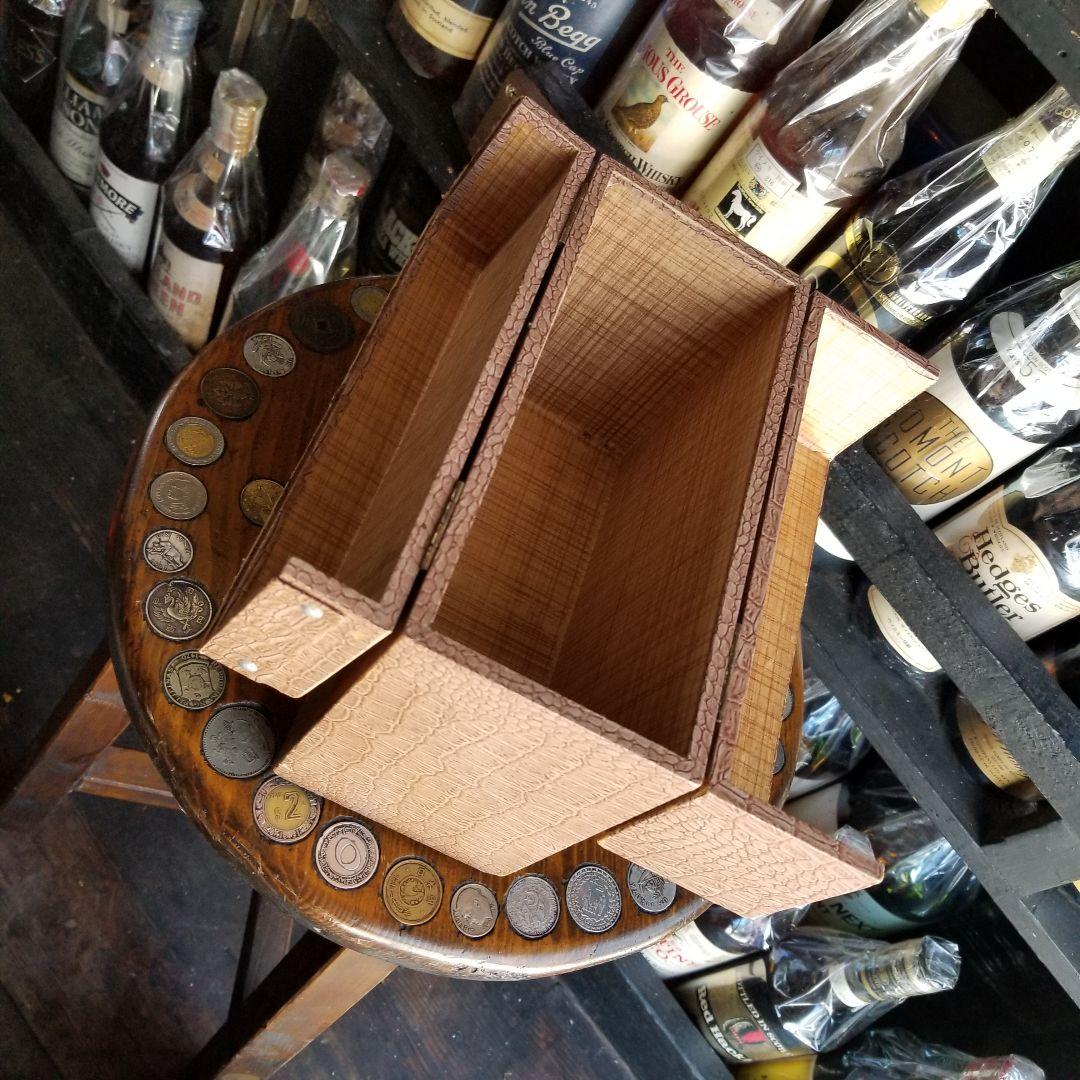 ヴィンテージ　昭和　レトロ　モダン　クラシック　キャリー　レコード　ケース　２個