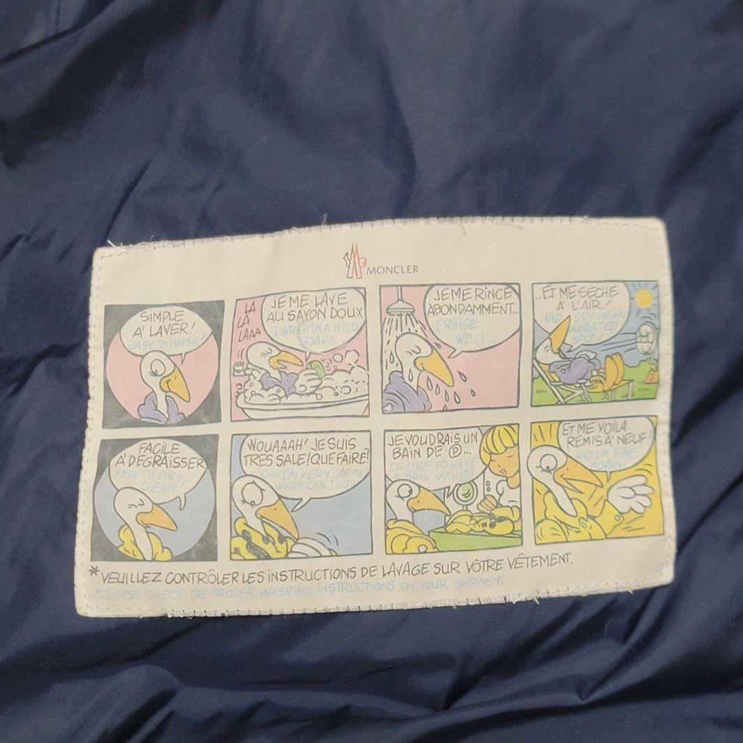 美品✨モンクレール ダウンコート フラメッテ ネイビー 2way ロゴワッペン