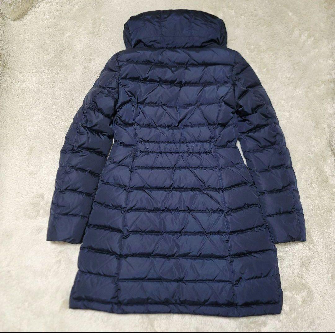 美品✨モンクレール ダウンコート フラメッテ ネイビー 2way ロゴワッペン