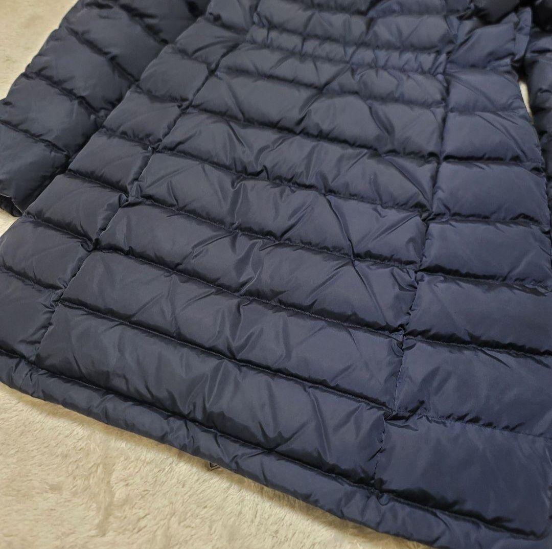 美品✨モンクレール ダウンコート フラメッテ ネイビー 2way ロゴワッペン