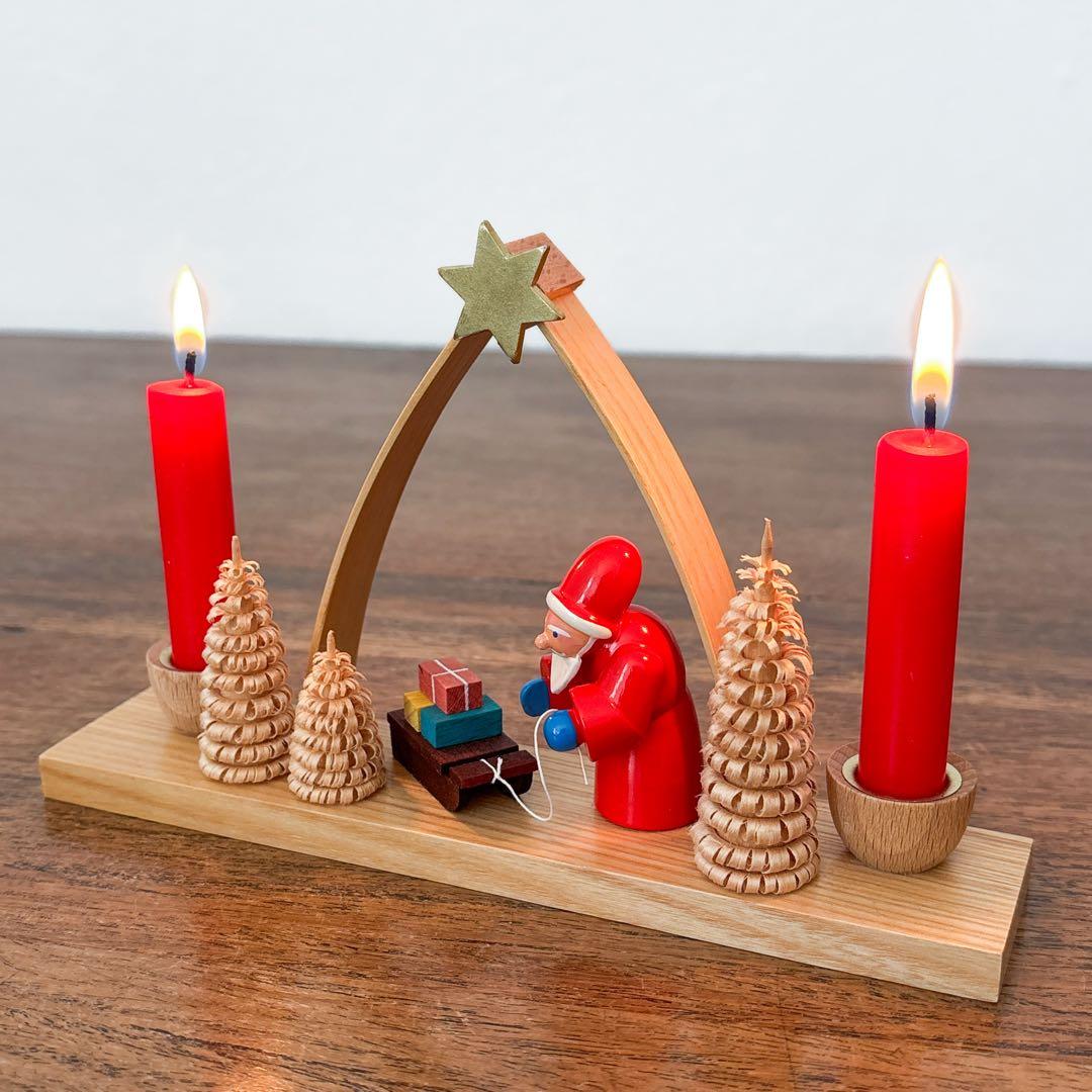 【ドイツ Ullrichザイフェン・星のアーチ・キャンドルスタンド】ヴィンテージ