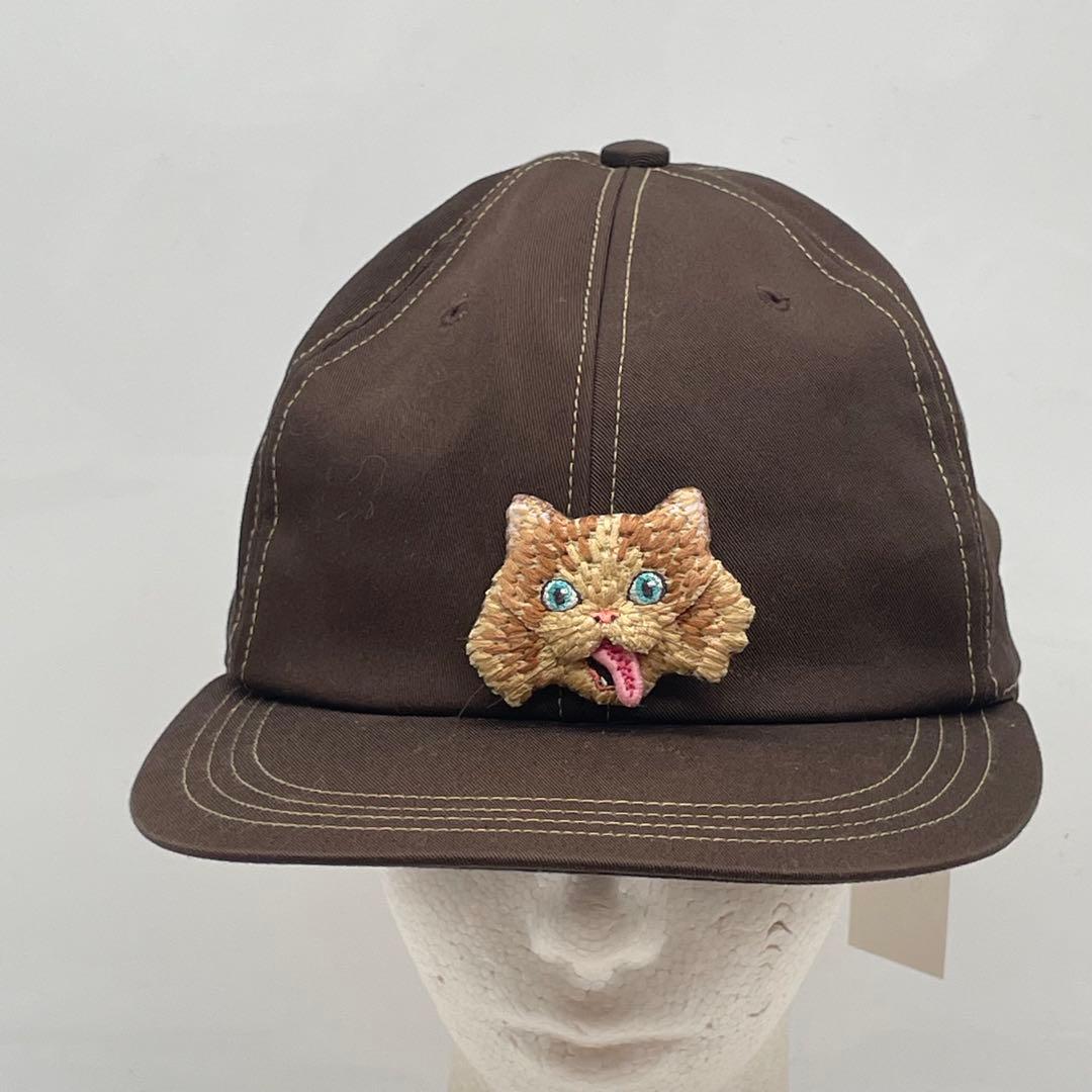 KO2926●CA4LA ニャー キャップ 猫 ブラウン ユニセックス