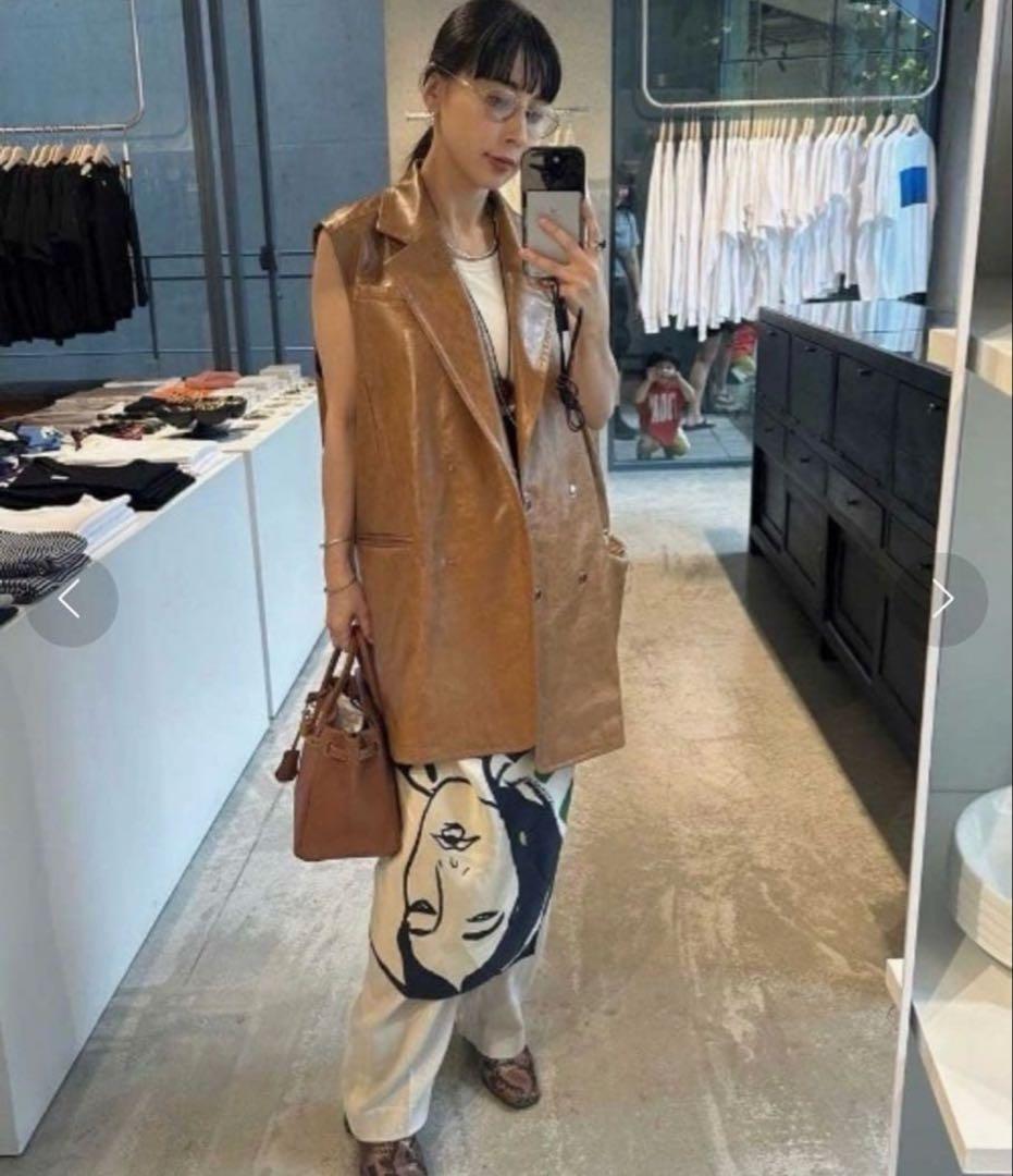 完売品　ameri CRASH FAKE LEATHER N/S JA