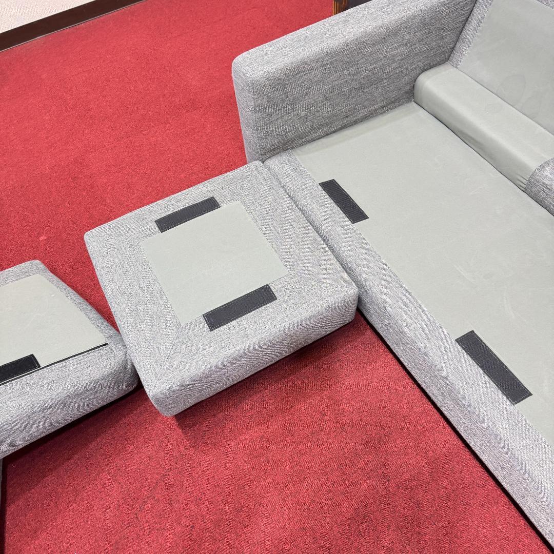 東京23区送料無料　ニトリ 3人掛けソファ カウチソファ オットマン付き