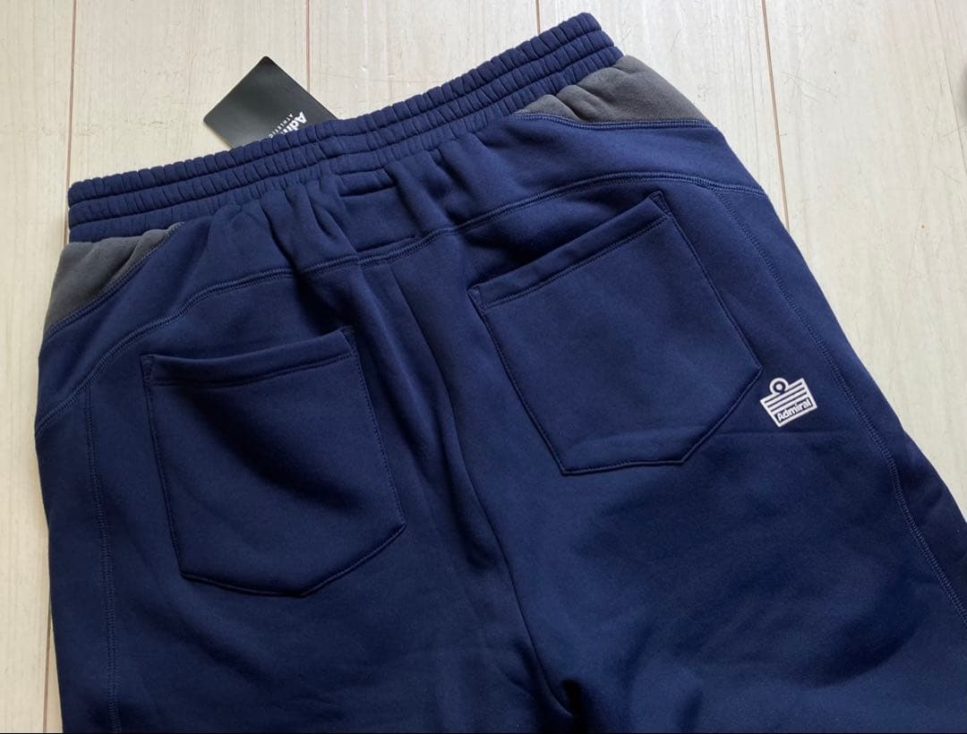 メンズL Admiralアドミラルウェア 裏起毛スウェットパンツ紺