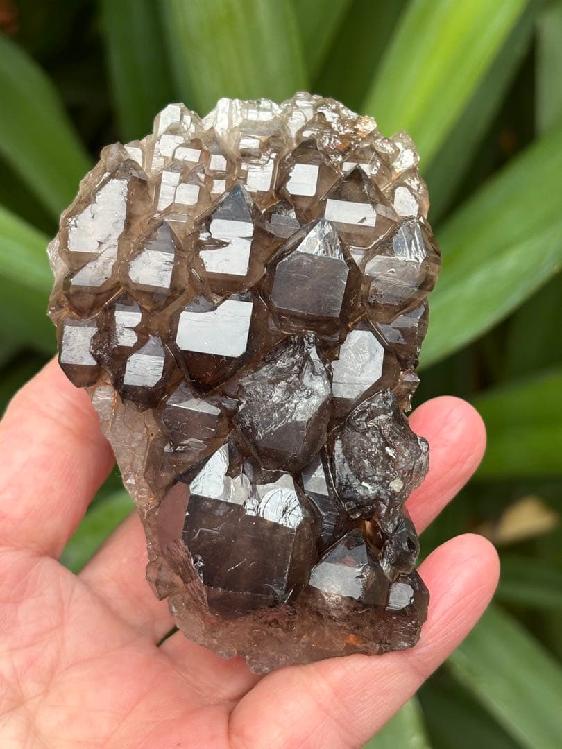 ブラジル産　ジャカレー水晶　ワニ水晶　エレスチャル　303g かっこいい　天然石