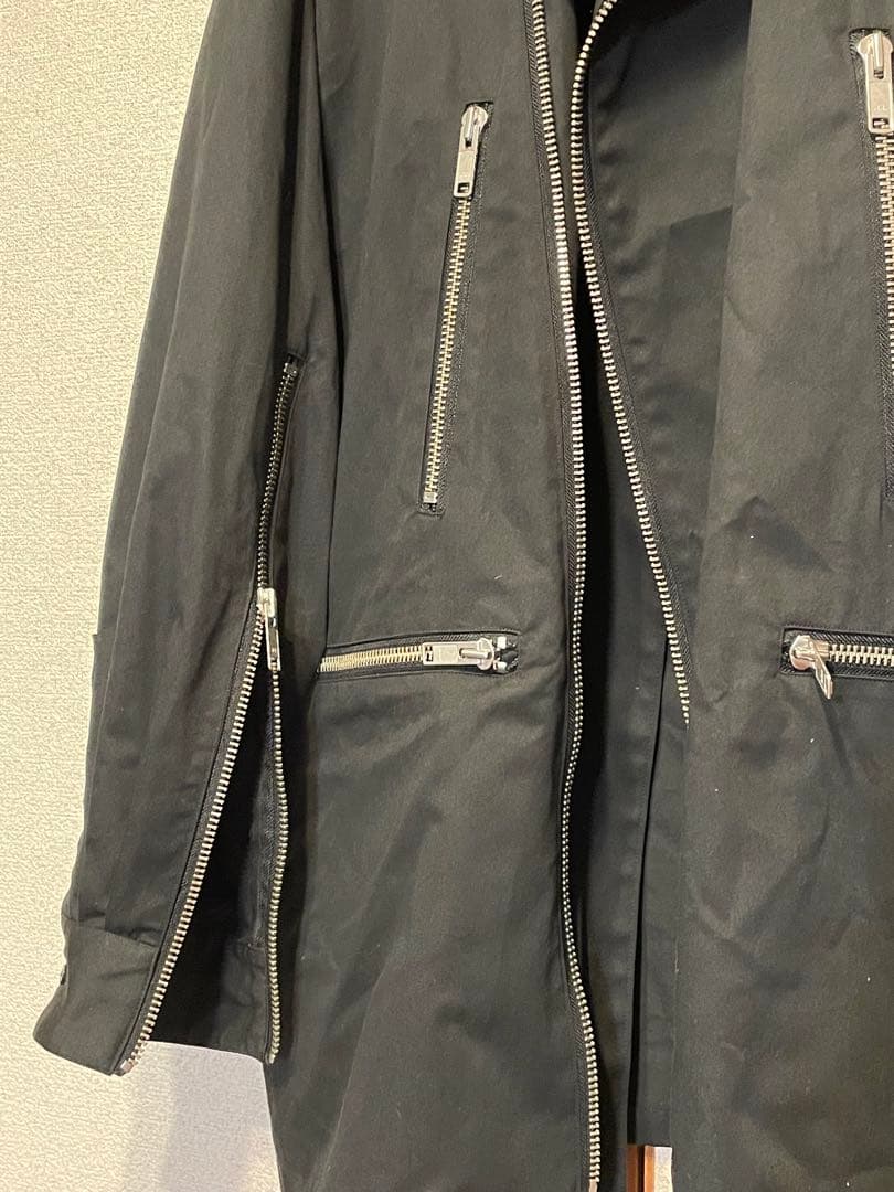 kidillキディル バックプリントオーバーサイズライダースコート