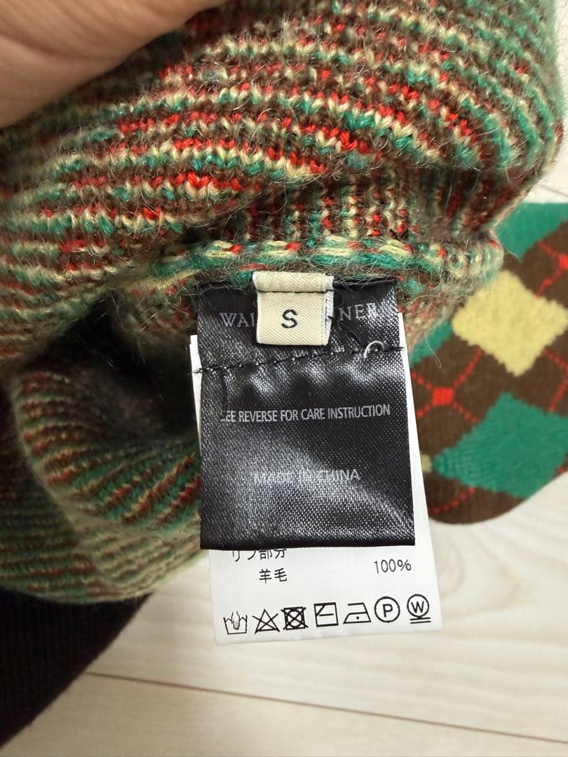 wales bonner アーガイルカーディガン Sサイズ