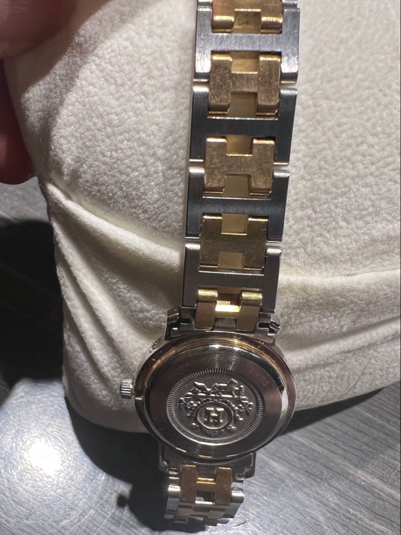 決定　ジャンク品　エルメス腕時計クリッパー