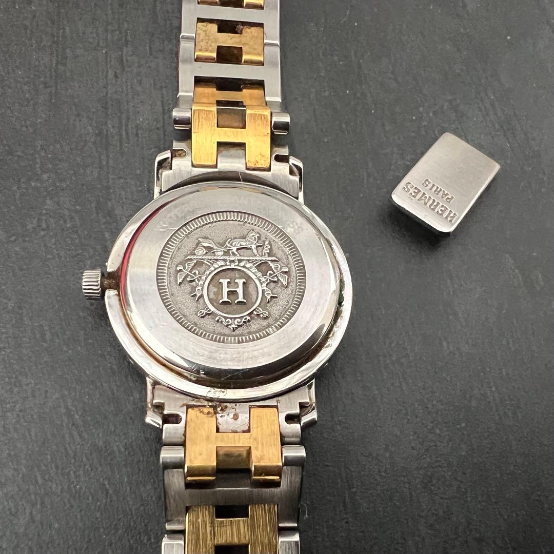 決定　ジャンク品　エルメス腕時計クリッパー