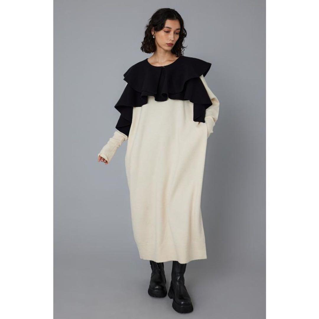 HeRIN.CYE ヘリンドットサイ Ruffle knit dress