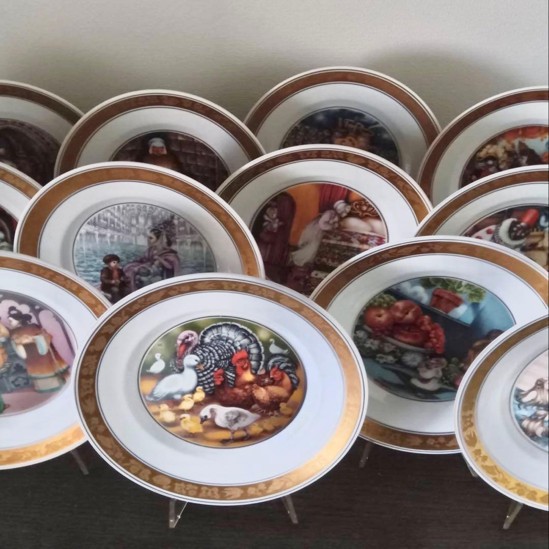 ★認定証つき★ ロイヤル・コペンハーゲン　1975年　アンデルセン 皿12枚