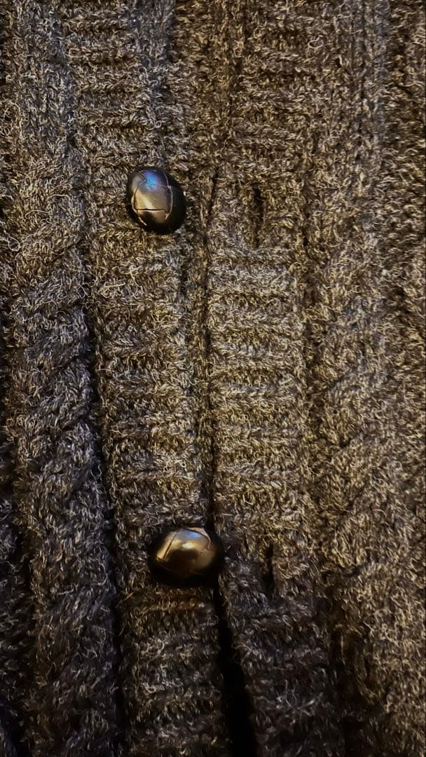 ピール＆リフト　アランカーディガン　ダメージ加工　SEXPISTOLS