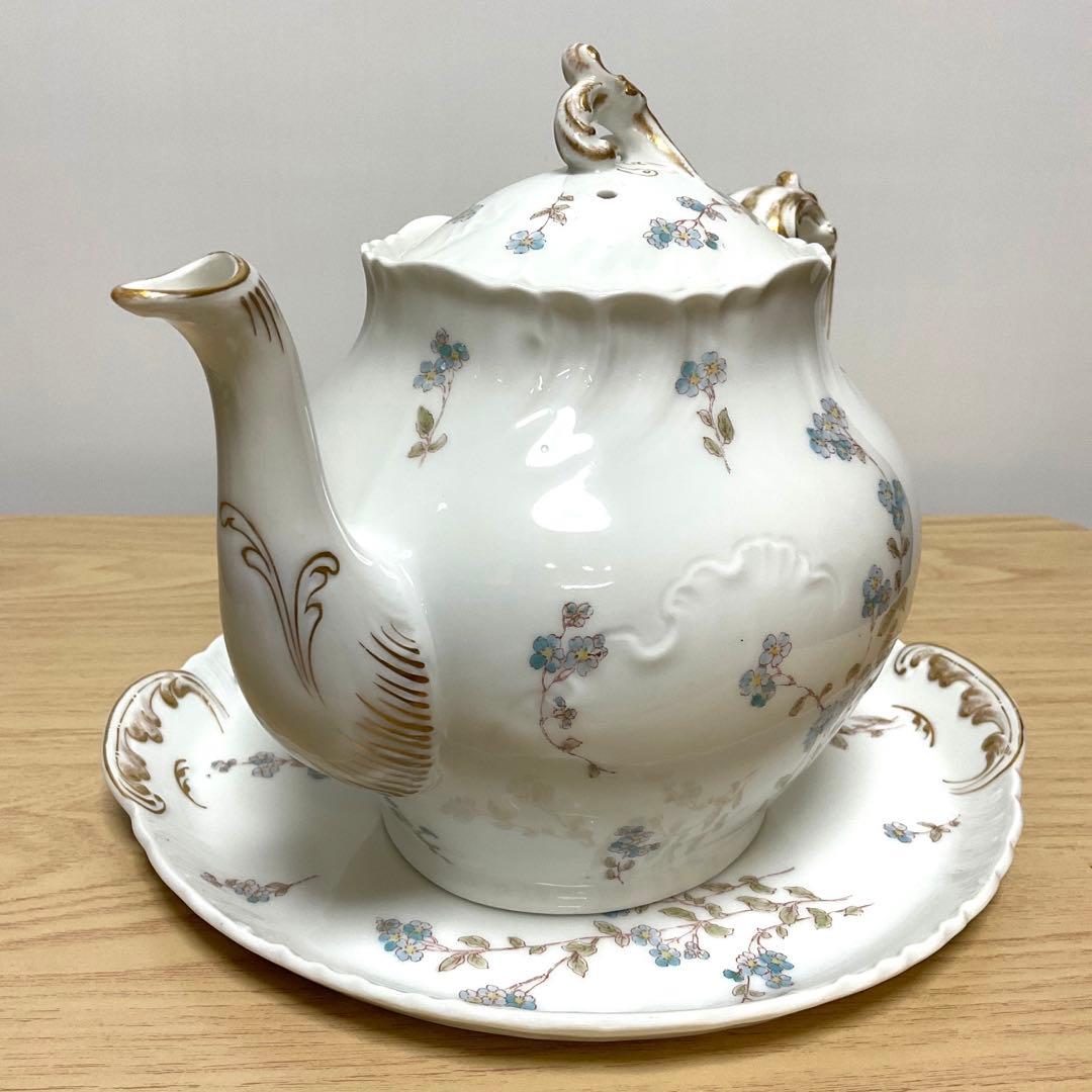 アビランド リモージュ　ティーポット　ケーキプレート　セット