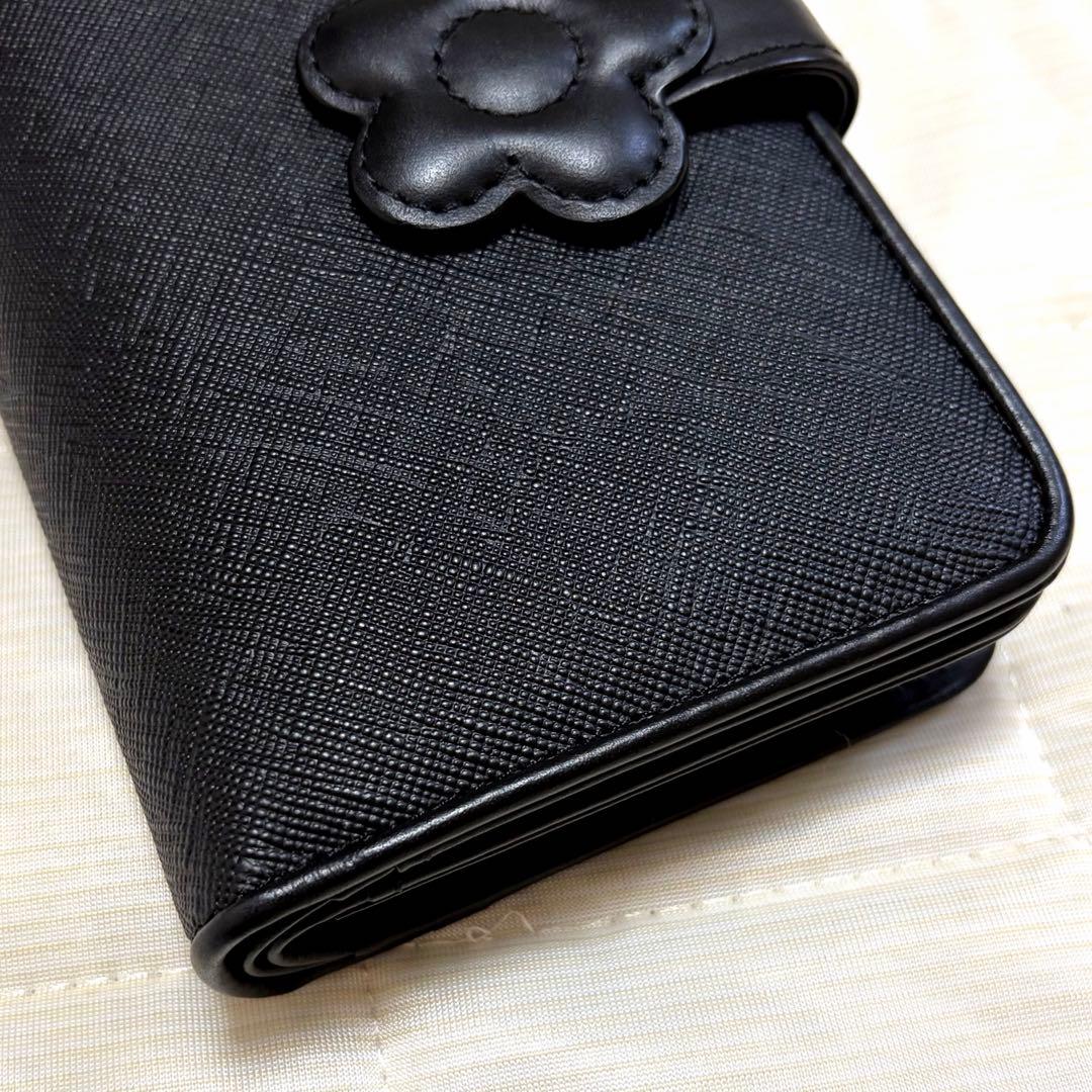 未使用☆マリークワント デイジーパッチスナップ ウォレット