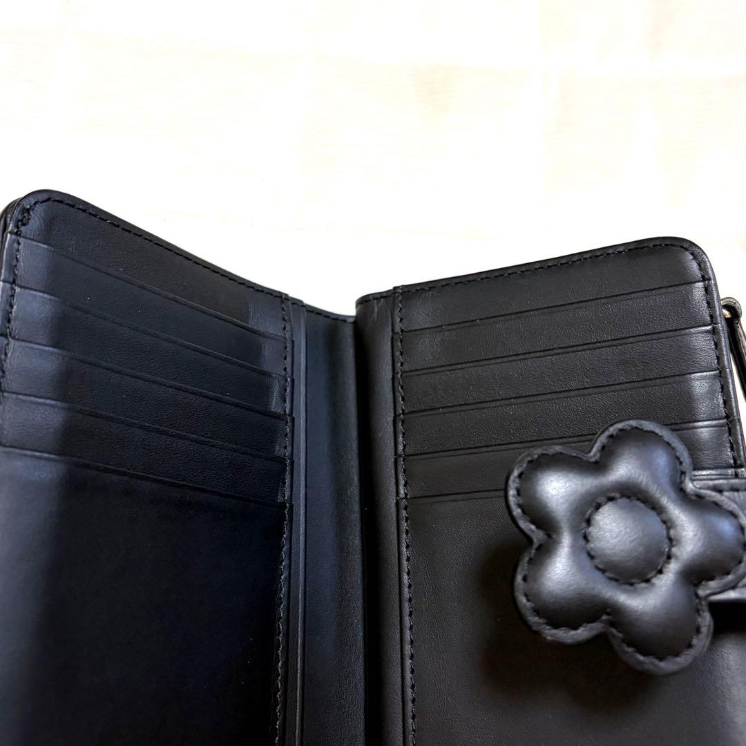 未使用☆マリークワント デイジーパッチスナップ ウォレット