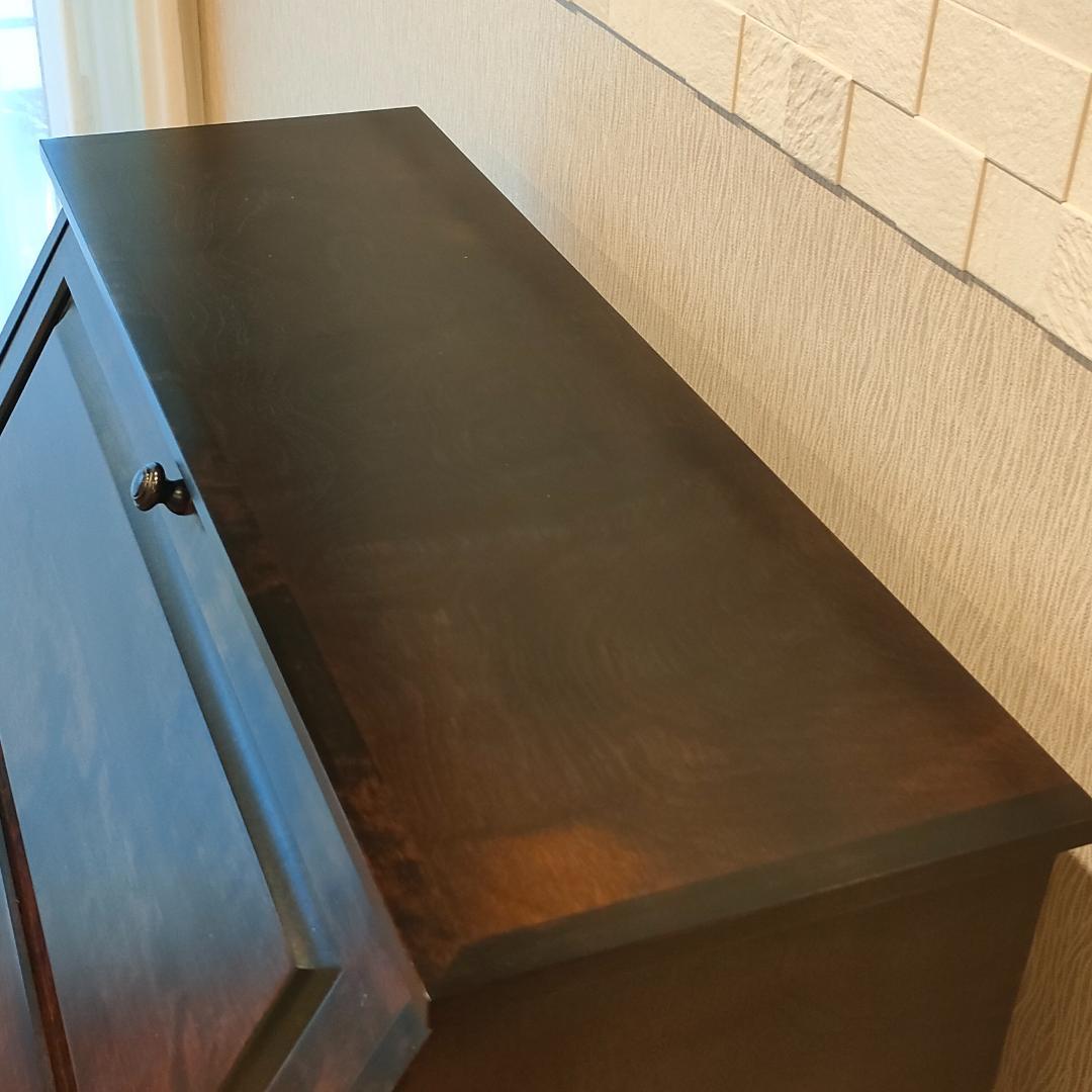 〈美品〉勇峰工芸　ライディングビュロー　デスク　樺材