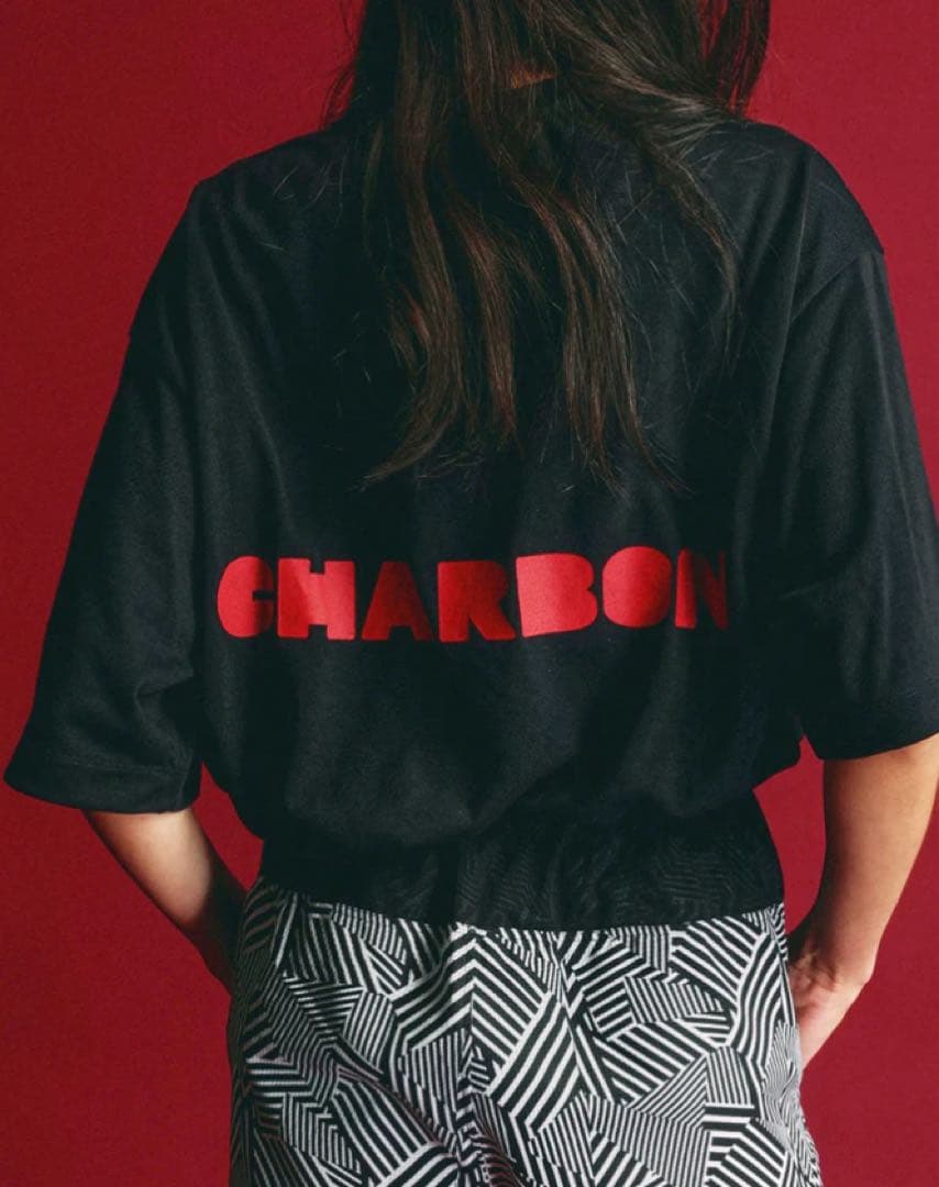 charbon シャルボン　BACK LOGO DRY BIG T-SHIRTS