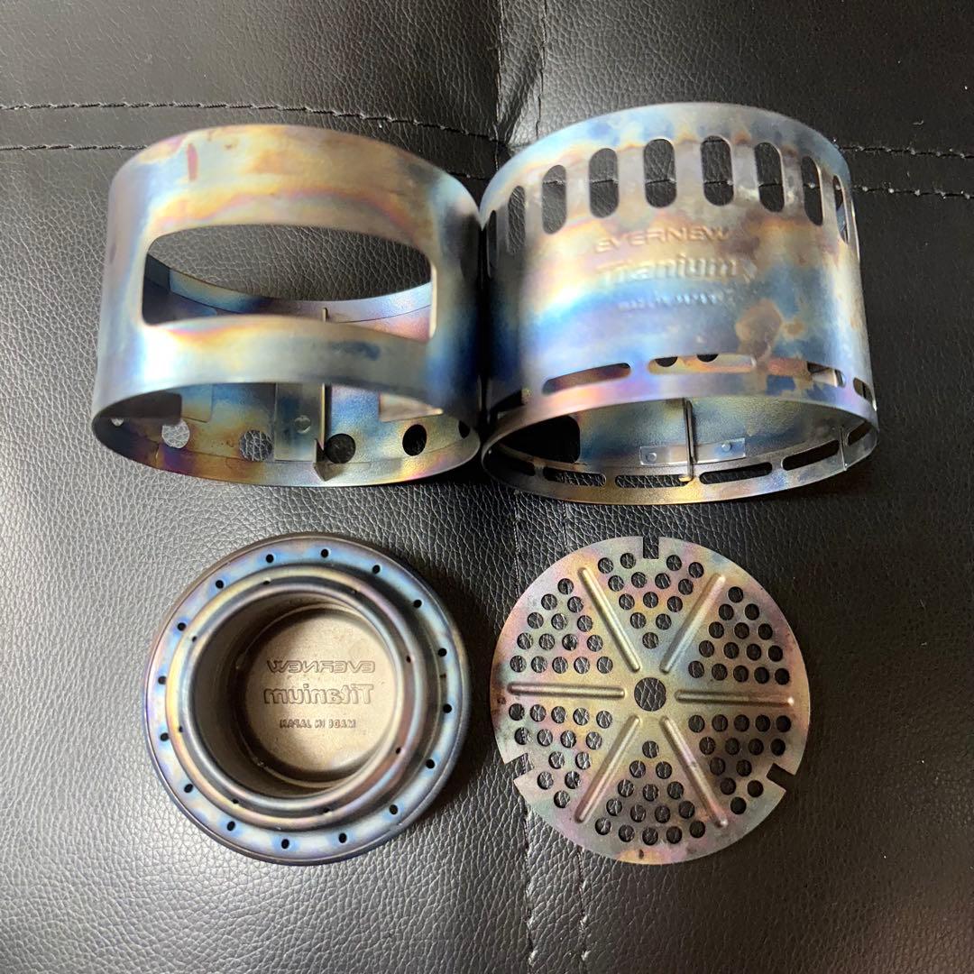 【本日限定価格！】 EVERNEW チタンマグポット500ストーブセット