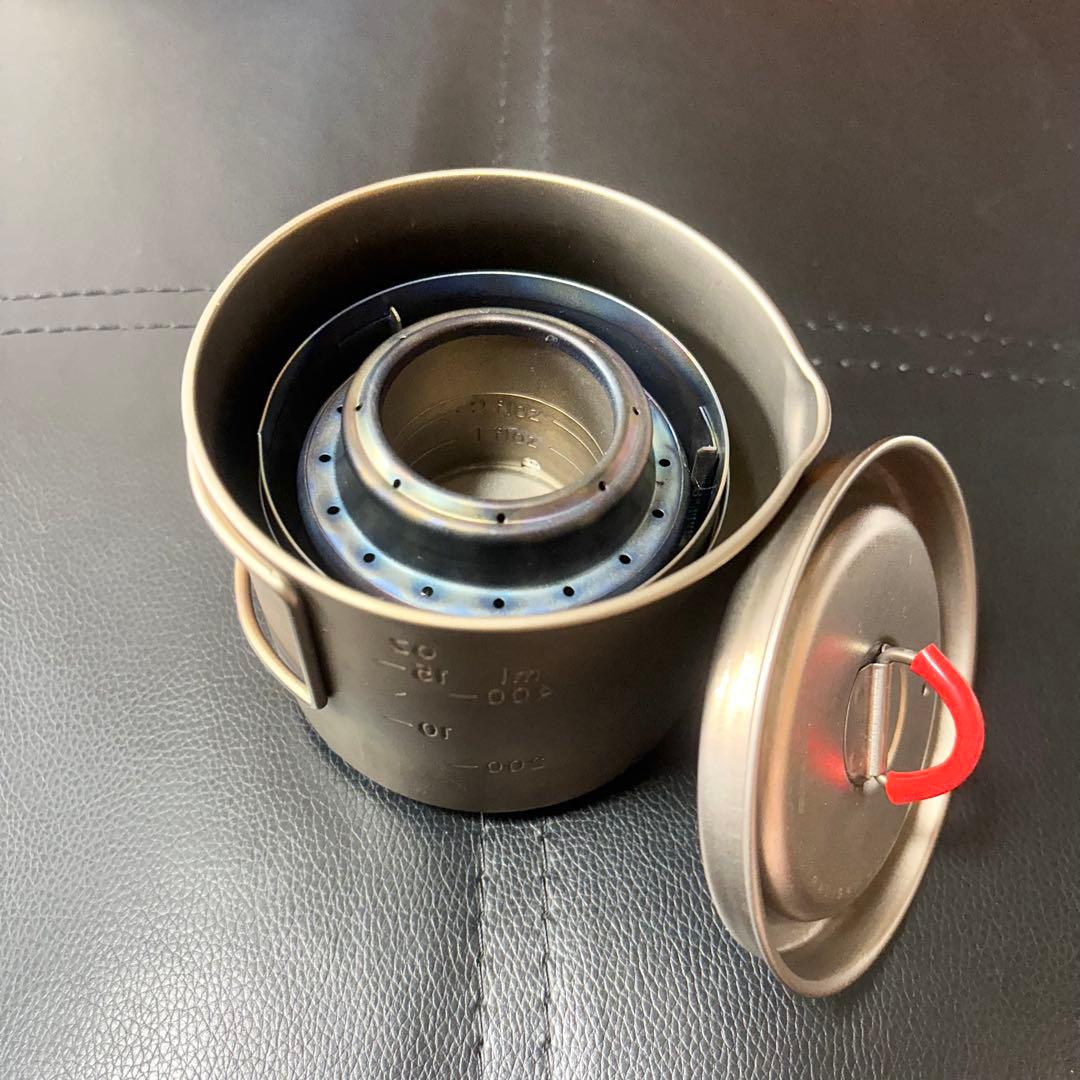 【本日限定価格！】 EVERNEW チタンマグポット500ストーブセット